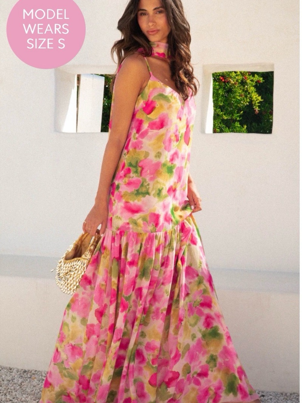 Floral Dahlia Maxi Dress